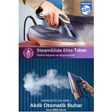 Philips Azur 8000 Akıllı Sensörlü Buharlı Ütü -260G Turbo Şok Buhar 3000 W