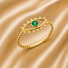 Rome Oro Green Eye Yüzük