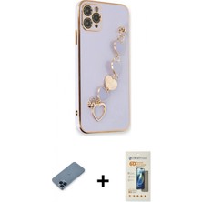 Marsilyan™- iPhone 11 Pro Max Kılıf Nova Işık Prime - Siyah 6d Mat Seramik Hayalet Nano Ekran Koruyucu + Metal Kamera Lens Koruma Cam - Mı