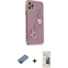 Marsilyan™- iPhone 11 Pro Max Kılıf Nova Işık Prime - Siyah 6d Mat Seramik Hayalet Nano Ekran Koruyucu + Metal Kamera Lens Koruma Cam - Mı