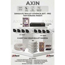 Dahua 8’li Güvenlik Kamera Seti - Gece Görüş- Yapay Zeka - 1tb HDD