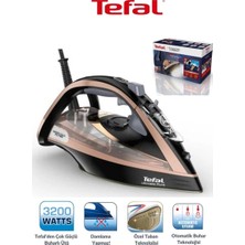 Tefal Ultimate Pure 3200W Kireç Avcısı Teknolojili Profesyonel Buharlı Ütü, 260G Şok Buhar ve Durilium Airglide Autoclean Taban