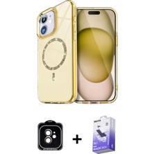 Marsilyan™- iPhone 11 Kılıf Kıvılcım Form Prime - Siyah Bilvis 5in1 5d Magic Hayalet Cam Ekran Koruyucu + Pvd Metal Kamera Lens - Tu