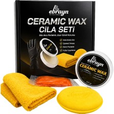 Ebrayn Ceramic Wax Seramik Katkılı Krem Cila Seti - 100 gr