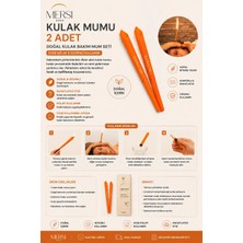 Mersi Shop 2’li Kulak Temizleme Mumu Kulak Bakım Mum Seti Evde Kullanım Uygun