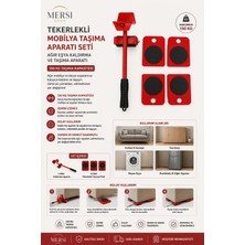Mersi Shop Tekerlekli Mobilya Taşıma Aparatı Seti – Ağır Eşya Kaldırma ve Taşıma Aparatı 150 kg