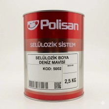 Polisan Selülozik Boya Deniz Mavisi Renk 2,5 kg 2,52 L KOD:5002