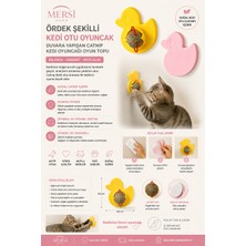 Mersi Shop Ördek Şekilli Kedi Otu Oyuncak – Duvara Yapışan Catnip Kedi Oyuncağı Oyun Topu