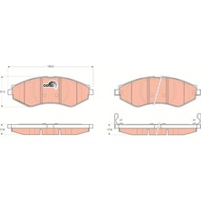 Ferbe Chevrolet Lacetti Rezzo Ön Fren Balatası 2004-2013