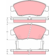 Sbp Honda Civic Crx Crz Ön Fren Balatası 1991-2000