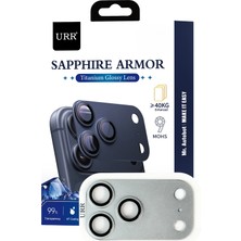 Fuchsia Urr  iPhone 17 Pro Max Sapphire Armor Kamera Lens Koruyucu - Gümüş