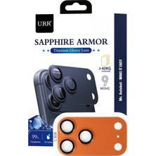 Fuchsia Urr  iPhone 17 Pro Max Sapphire Armor Kamera Lens Koruyucu - Turuncu