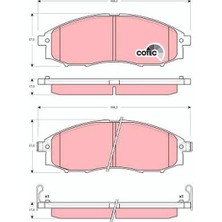 Sbp Nissan Skystar Pickup YD25 D22 Ön Fren Balatası 2002-2008