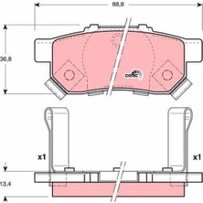 Sbp Honda Jazz Arka Fren Balatası 2006-2015