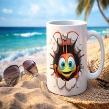 Kadorex Design Sevimli Böcek Karakter 3D Tasarımlı Kupa – Eğlenceli Karikatür Kahve Kupası