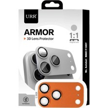 Fuchsia Urr  iPhone 17 Pro Armor 3D Kamera Lens Koruyucu - Turuncu