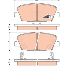 Sbp Hyundai Santa Fe Kia Sorento Arka Fren Balatası 2006-2018