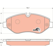 Frow Volkswagen Crafter Sprinter Tek Teker Ön Fren Balatası 2006-2016