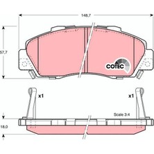 Daiwa Honda Cr-V Hr-V Ön Fren Balatası 1995-2006