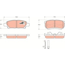 Sbp Mitsubishi Lancer Outlander Arka Fren Balatası 2003-2012