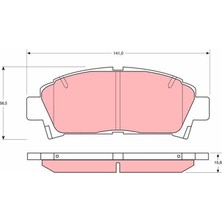 Daiwa Toyota Avensis Ön Fren Balatası 1999-2002