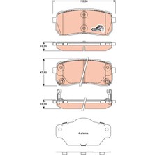 Sbp Hyundai H1 Starex Kia Carnaval Arka Fren Balatası 2008-2015