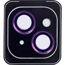 Fuchsia Urr  iPhone 14 Fan Series Ar Kamera Lens Koruyucu - Lila