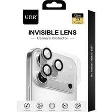 Fuchsia Urr  iPhone 17 Pro Invisible Kamera Lens Koruyucu - Şeffaf