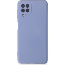 Hobibahçem Galaxy A22 Kılıf Nano Içi Kadife Silikon - Lila