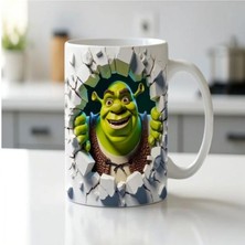 Kadorex Design Sevimli Yeşil Dev Karakter 3D Tasarımlı Kupa – Eğlenceli Karikatür Kahve Kupası