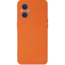 Hobibahçem Reno 7 Lite Kılıf Nano Içi Kadife Silikon - Turuncu