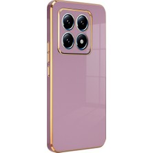 Hobibahçem Mi 14T Pro Volet Silikon - Mor