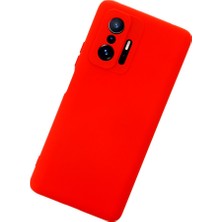 Hobibahçem Mi 11T Pro Kılıf Nano Içi Kadife Silikon - Kırmızı