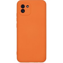 Hobibahçem Galaxy A03 Kılıf Nano Içi Kadife Silikon - Turuncu