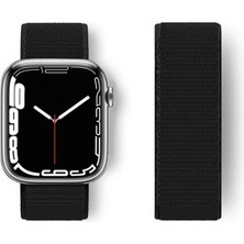 Hobibahçem Watch 38MM Hasırlı Cırtcırtlı Kordon - Siyah
