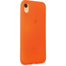 Hobibahçem iPhone Xr Kılıf First Silikon - Parlak Turuncu