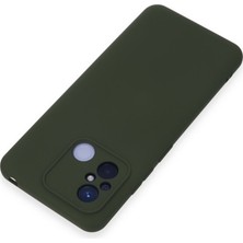 Hobibahçem Redmi 12C Kılıf Nano Içi Kadife Silikon - Koyu Yeşil