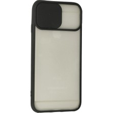 Hobibahçem iPhone 6 Plus Kılıf Palm Buzlu Kamera Sürgülü Silikon - Siyah