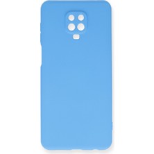 Hobibahçem Redmi Note 9 Pro Kılıf Nano Içi Kadife Silikon - Mavi