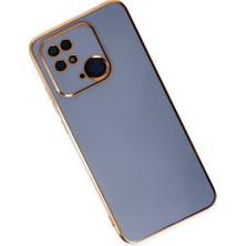 Hobibahçem Redmi 10C Kılıf Volet Silikon - Mavi