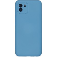 Hobibahçem Galaxy A03 Kılıf Nano Içi Kadife Silikon - Mavi