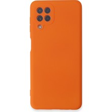 Hobibahçem Galaxy A22 Kılıf Nano Içi Kadife Silikon - Turuncu