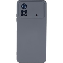 Hobibahçem Poco X4 Pro 5g Kılıf Nano Içi Kadife Silikon - Gri