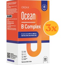 Ocean B Complex 60 Kapsül - 3 Adet (Toplam 180 Kapsül)