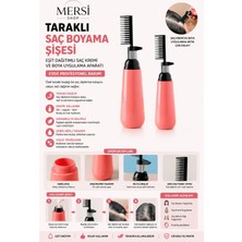 Mersi Shop Taraklı Saç Boyama Şişesi – Eşit Dağıtımlı Saç Kremi ve Boya Uygulama Aparatı