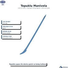 Apeksal Mavi Çelik 120 cm 150 cm Topuklu Manivela Dövme Çelik Profesyonel Sökü Demiri