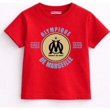 Rabona Fashion Olympique Marseille Vintage Crest Çocuk T-Shirt