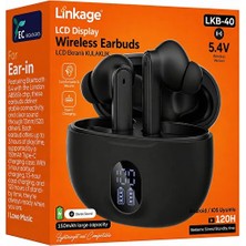 Linkage Lkb-40 Tws Kablosuz Kulaklık - Bluetooth 5.4 Yeni Nesil Bağlantı - Dijital Şarj Göstergeli Bluetooth Kulaklık
