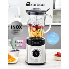 Karaca 1800W Dijital Ekranlı Inox Paslanmaz Gövde 1,8 Litre Smoothıe Blender