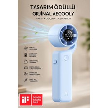 Aecooly Portatif Soğutucu El Fanı Aecooly  LED Göstergeli Mini Şarjlı Vantilatör